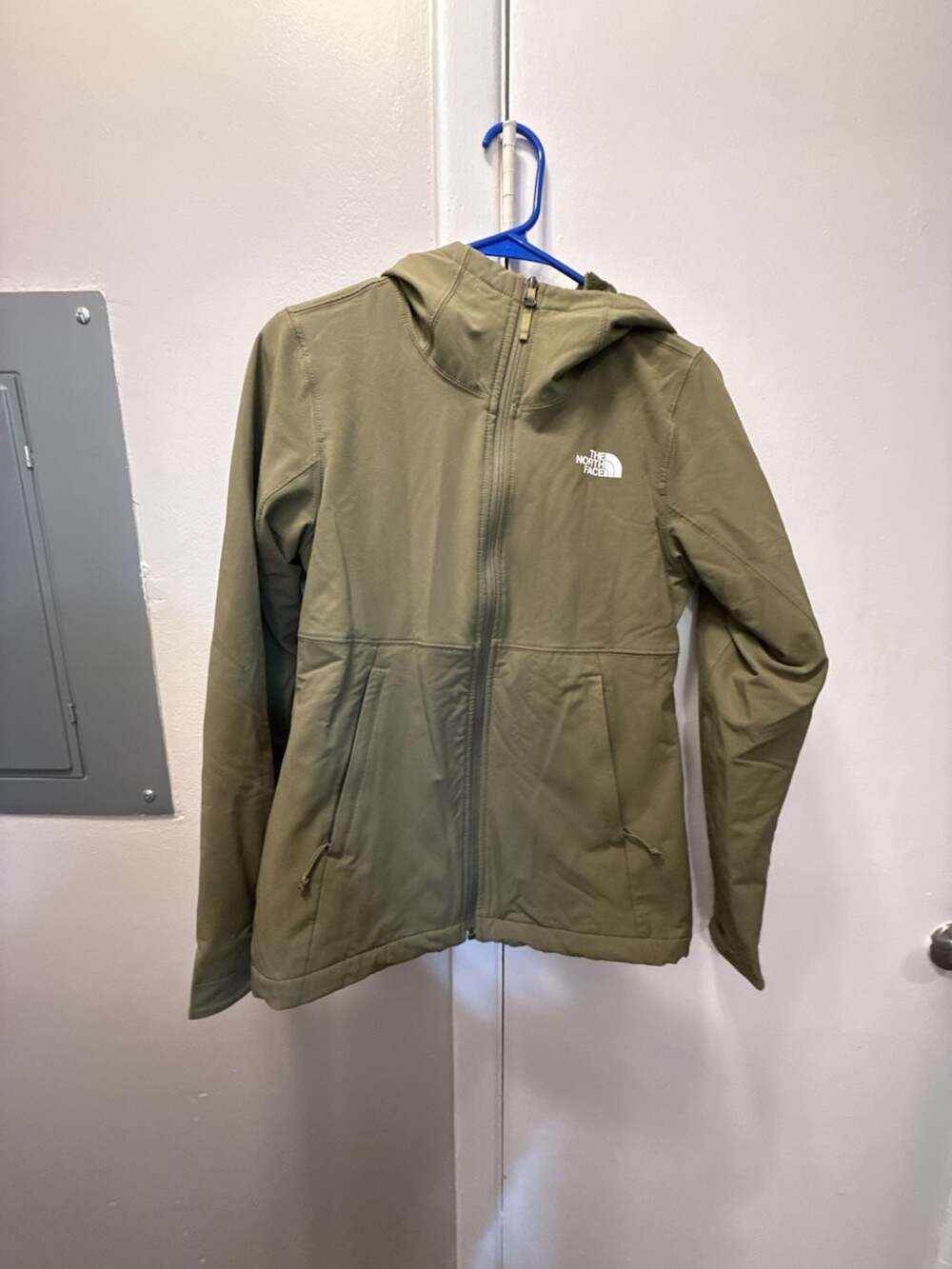 The North Face Shelbe Raschel Hooded Jacket Size S Olive Green